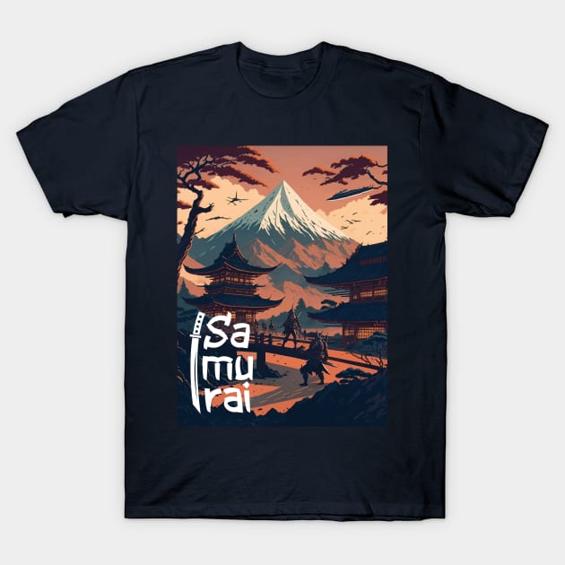 Futuristic Samurai: A Journey Through Time and Tradition T-Shirt by By_Russso